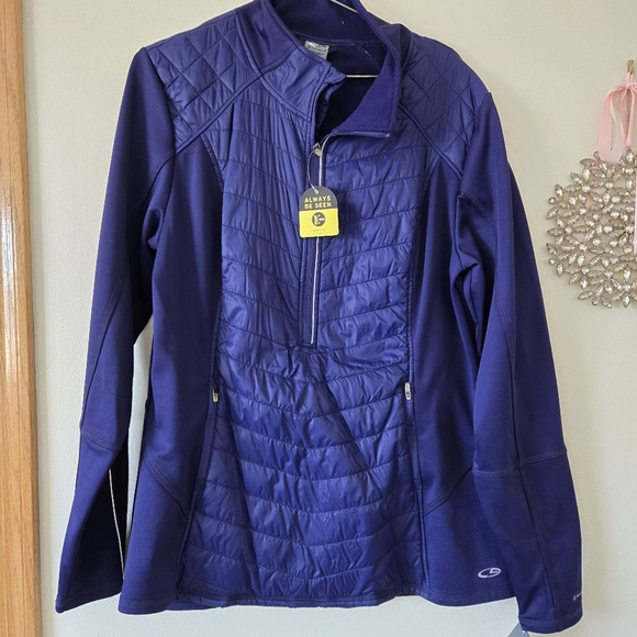 Champion Jackets & Blazers - NWT Champion Duo Dry Women's Purple Sports Jacket Reflective XXL